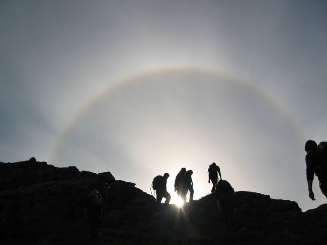 About 1200moh(Not a bad way to catch the evening s. Foto: Åslaug. Åkare: Glade turkamerater.