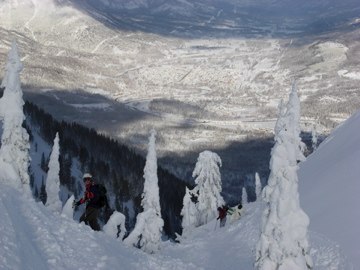 Pudder i Fernie. Foto: Lena Jakobsson.