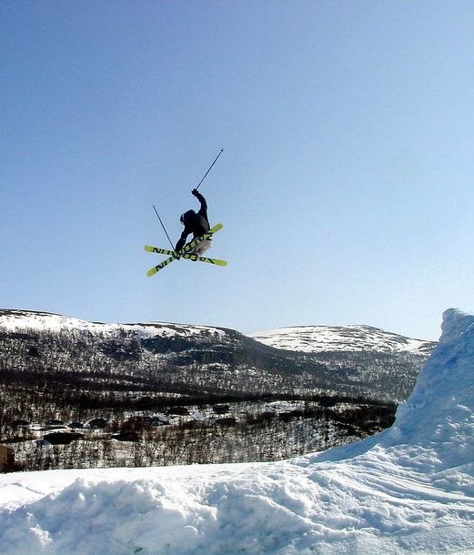 bilden blev tagen i början av grabben, snett baki. Foto: Niklas Johansson. Åkare: Martin Wallstam.