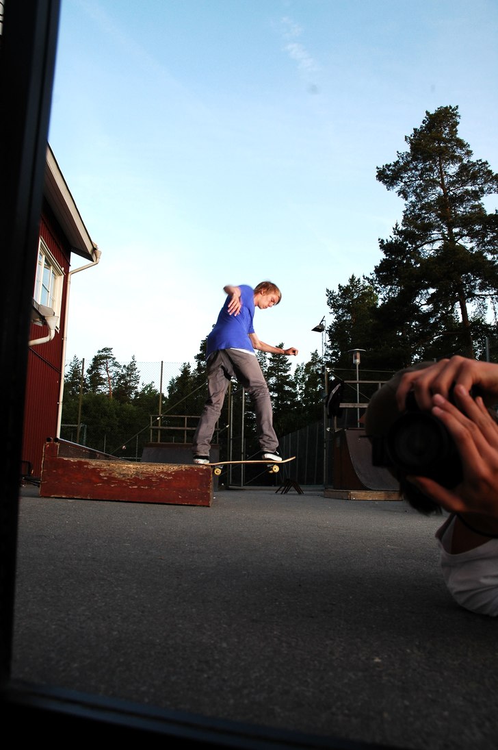 Spegel spegel på väggen där sig vem som kan gö. Foto: David Husberg. Åkare: Göran Westin.