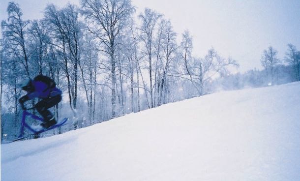 -30 grader stoppar inte en tuffing!. Foto: Tobbe Aldgård. Åkare: Rickard Magnusson.