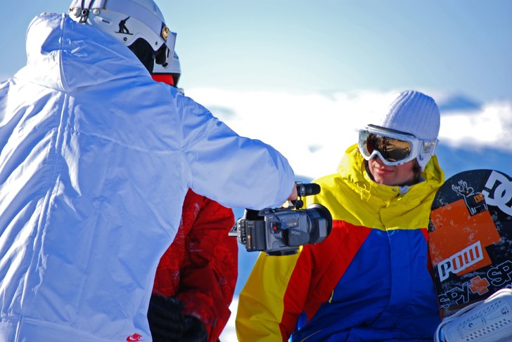 Filmning i Hemsedal.. Foto: Jonas Frid. Åkare: Joakim Hammar, Mattias Pow Larson.