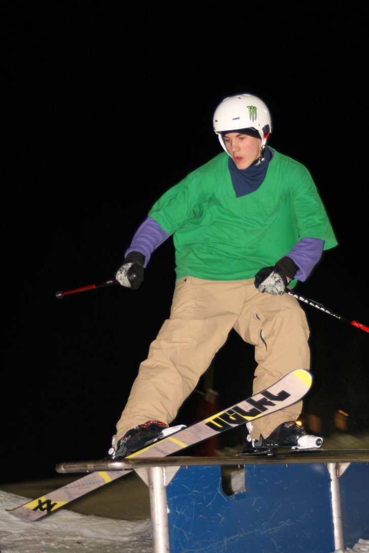 Nyårsdagen kl. 23.00. Foto: Håkan Törnblom. Åkare: Oskar Törnblom.