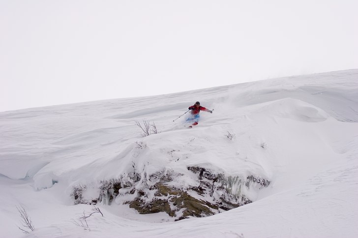 härlig dag i ramis. funkade att köra utan korsba. Foto: Tobias Kajbring. Åkare: Mikael Kajbring.