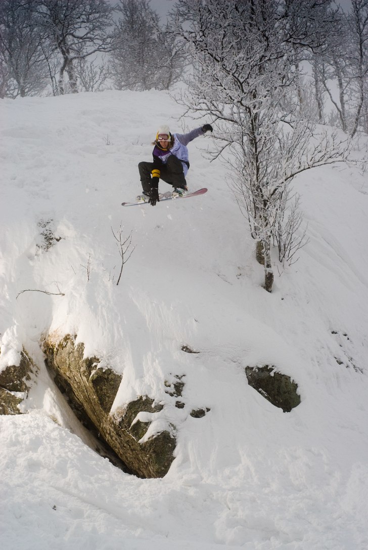 Öppnings dagen i hemsedal massa lössnö o sköna. Foto: Pierre Ekman. Åkare: Emil Eriksson.