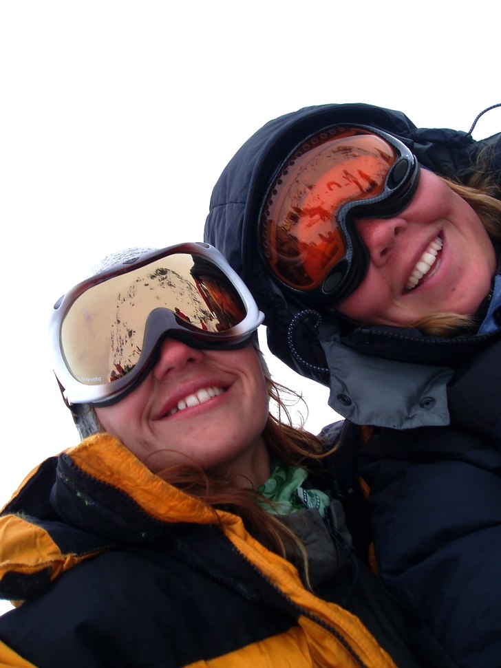 Foto: myself. Åkare: jag och emma på glatt humör under extremen.
