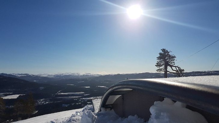 Perfekt påskevær 
Føret er hardt og fint nå p�.