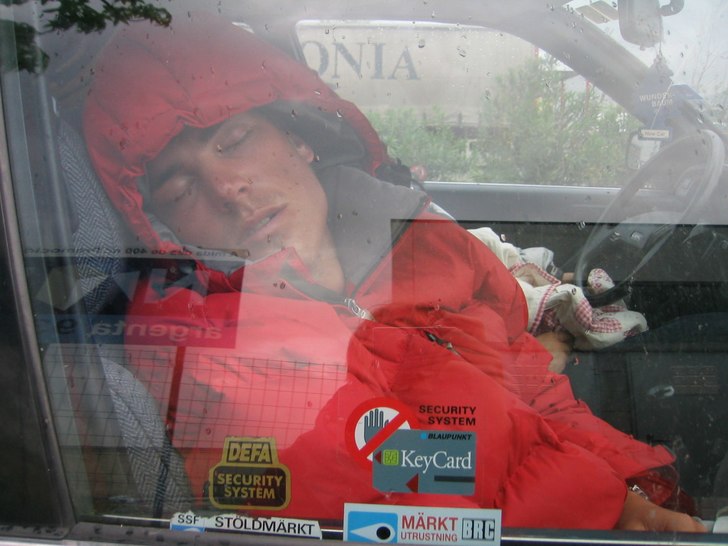 Foto: ja sov ju...ingen aning. Åkare: det e ju ja.