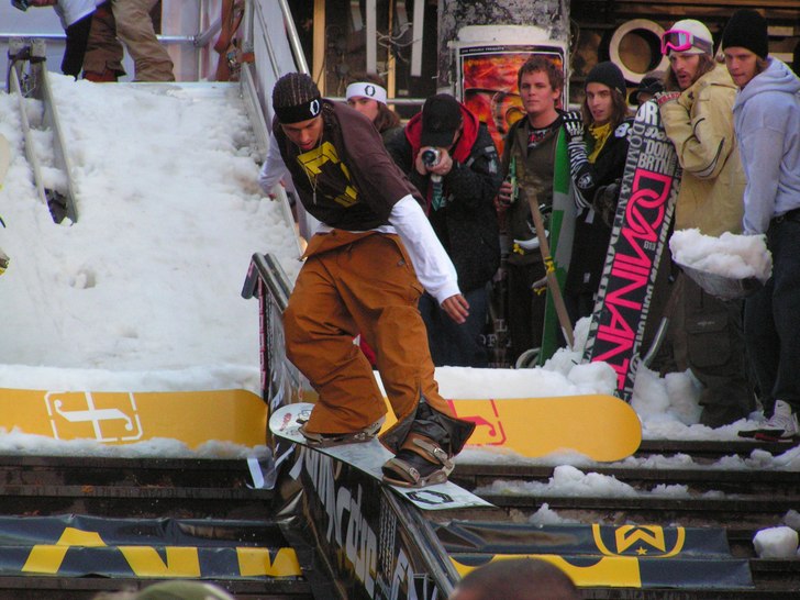 Frontline railjam. Foto: stina Vetrergård. Åkare: Karrem.