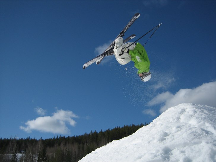 Jag mitt i en underflip tror jag =D=D. Foto: Anders Sörlin. Åkare: Olle Lahti.