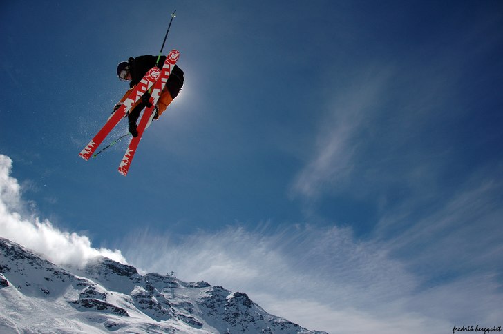 fredde knäppte en dubbelgrab precis framför sole. Foto: Fredrik Berqvist. Åkare: Andreas Nyberg.