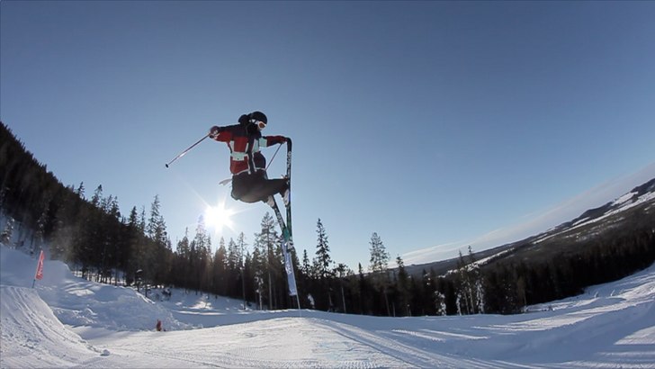Filmade bara en dag denna vinter och då fick jag . Foto: Adam Forsberg. Åkare: Jesper "Jeppenator" Norén.