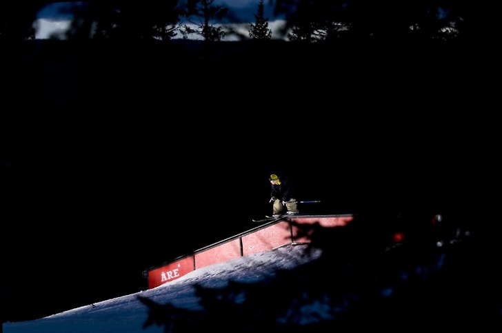 första rail sessionen för året (2007). Foto: Jesper Molin. Åkare: Henrik Harlaut a.k.a e'dollo.