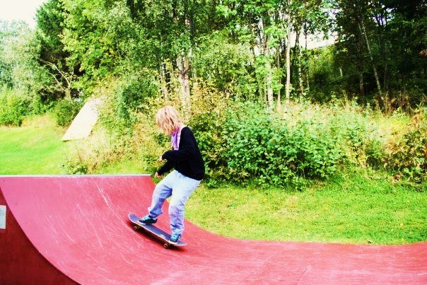 Minirampen på skolan:). Foto: Peter. Åkare: Isabella Gustafsson.