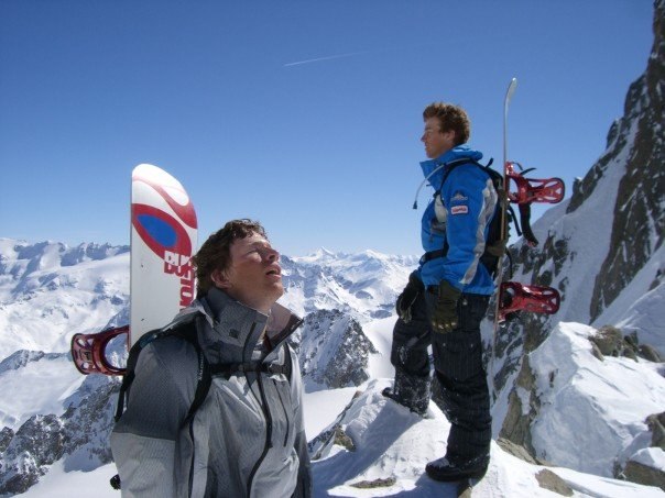 1.5 h hajk upp till "West Face" och vi �. Foto: ?. Åkare: Jag och Martin.