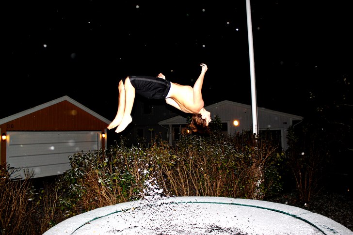 FIRST SNOOOW!. Foto: Martin Rismyhr. Åkare: Robert Rismyhr.