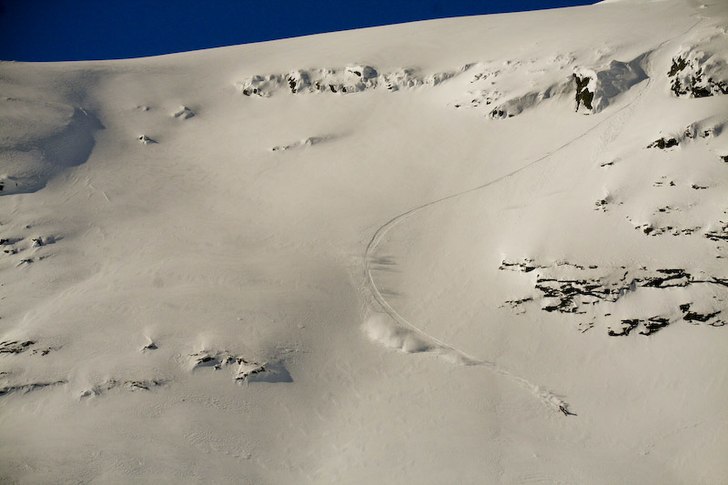En strålande dag med bra förhållanden och inte . Foto: Robert Åström. Åkare: Alexander Nylén.