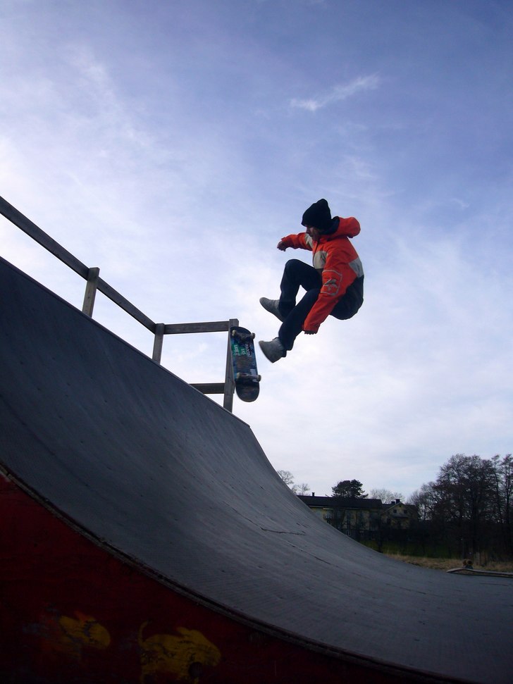 Lite kickflip. Foto: G.Frändfors.