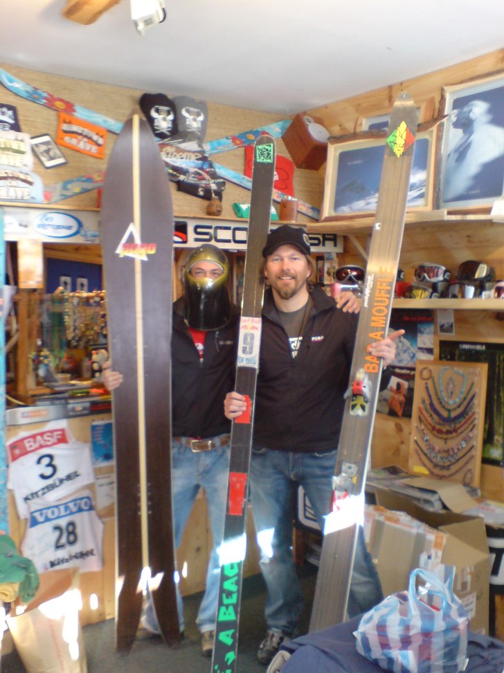 Glenn Plake och Bruno florit gamla sköna tävling. Foto: Jeff Rosen. Åkare: Bruno Florit & Danne Sundström.