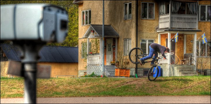 Jag gör footjam.. Foto: Markus Larsson. Åkare: jag (Simon Persson).