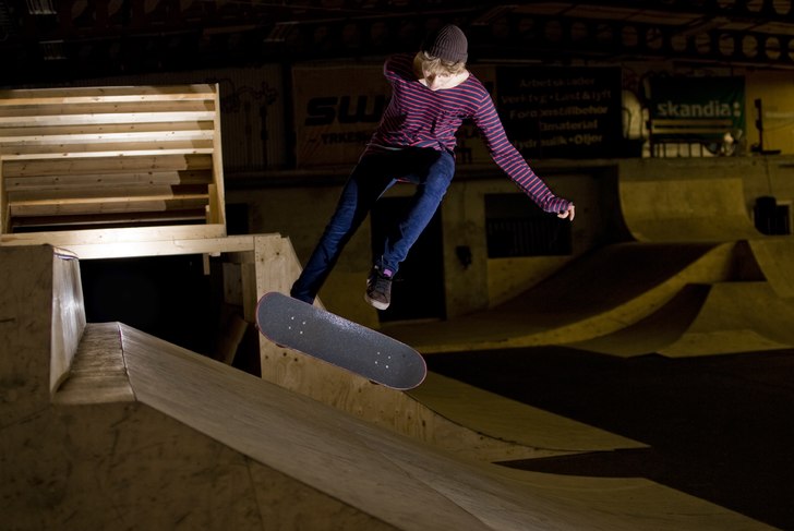 bilden är tagen på halloween 2009 då vi hyrde d. Foto: Mikael Bergsten (jag). Åkare: Fippe.