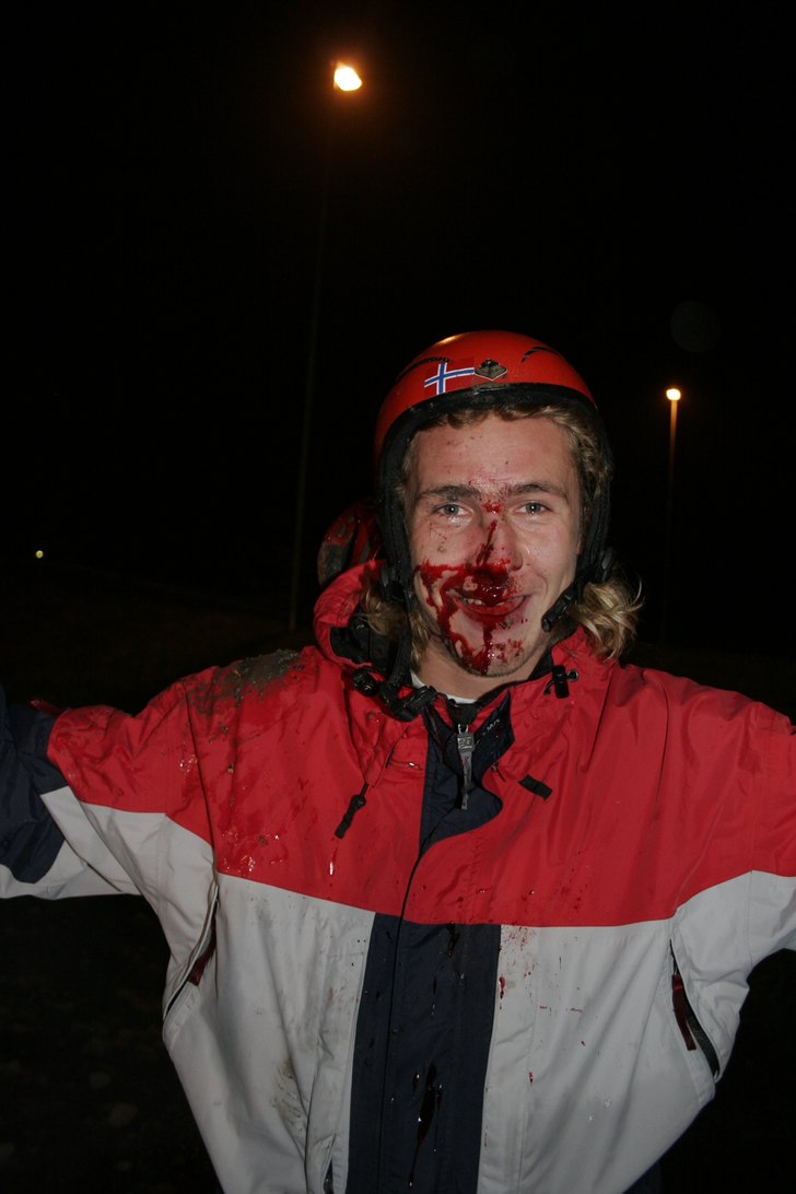 Urban rail session...endte med et stygt krasj for . Foto: Lars Fidjestøl. Åkare: Ole-Kristian Strøm.