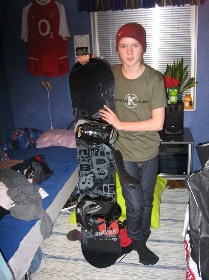 Min nya burton bräda... Foto: Niklas Ekberg. Åkare: Johan Ekberg.