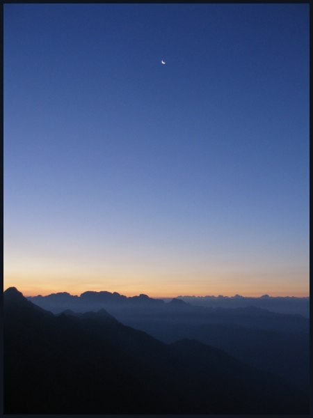 Morgonutsikten innan vi sätter våra första fots. Foto: Christian Türk.