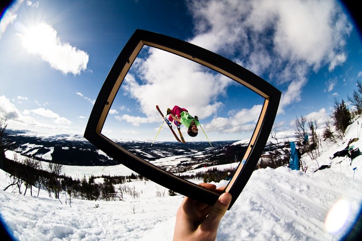 Såg någon liknande bild någonstans och fick fö. Foto: Marcus Olsson. Åkare: Adam Holm.