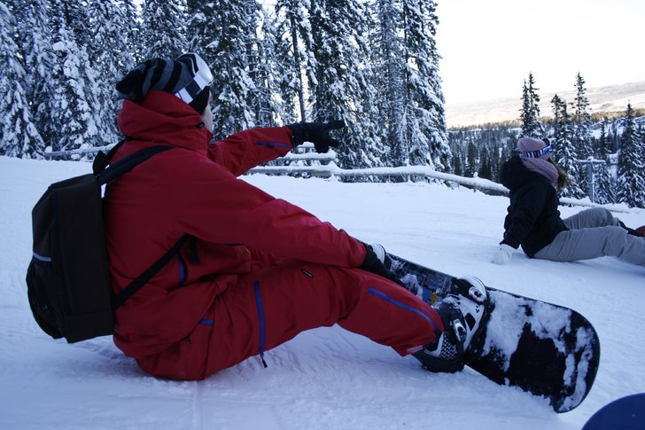 En av de få  bilder på mig från Lindvallen 2012. Foto: Min tjej, hon vill inte bli nämnd här. Åkare: jag.