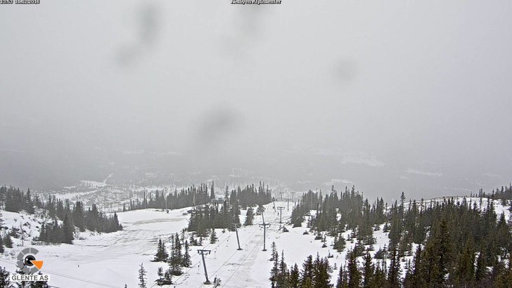 Fine forhold i bakken.
Selv etter en uke med mye r.