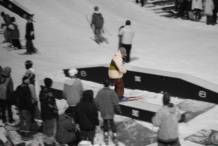 Railade lite på WinterJam. 
>> 270 on, Sw . Foto: Hjalmar. Åkare: Jonas Zeidlitz.