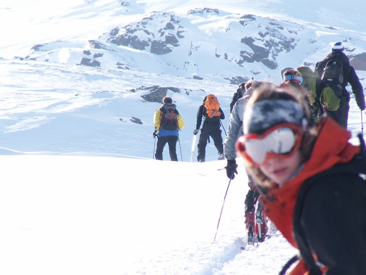 Topptur på Noulja. Foto: Linus Nyström.