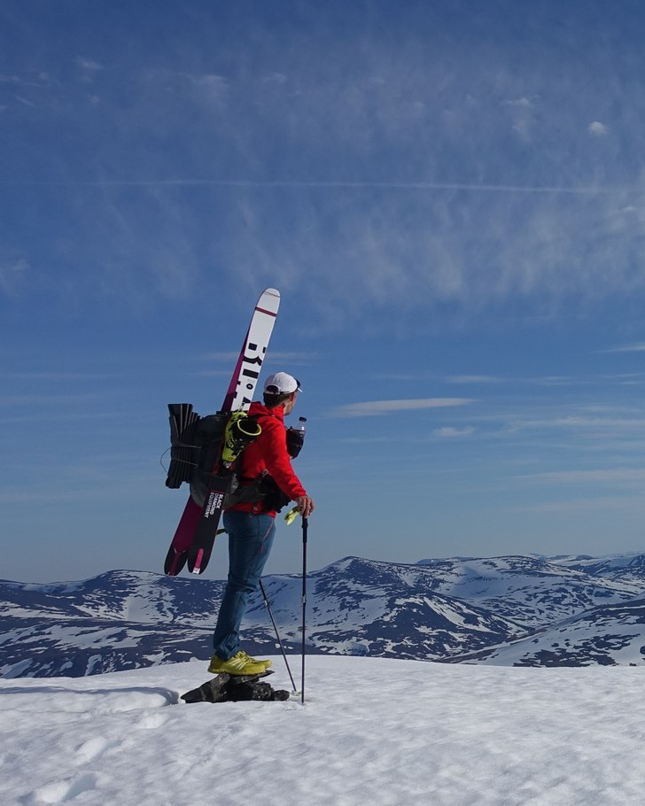 16 June 2020.
Looking south from the top of peak .