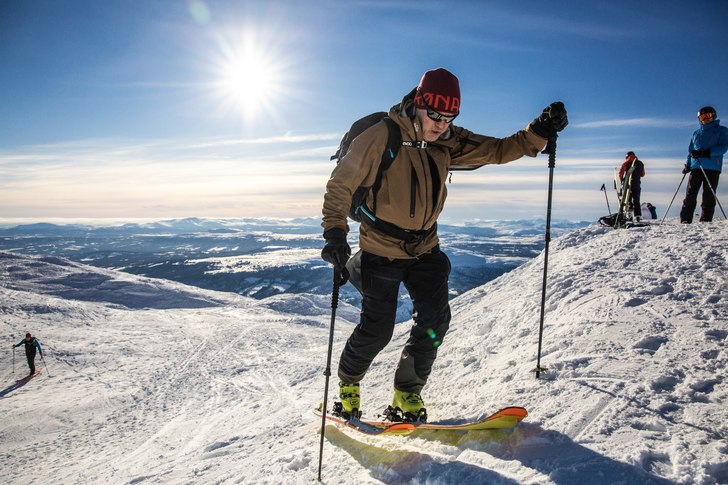 Turning upp till toppen från VM8:an..