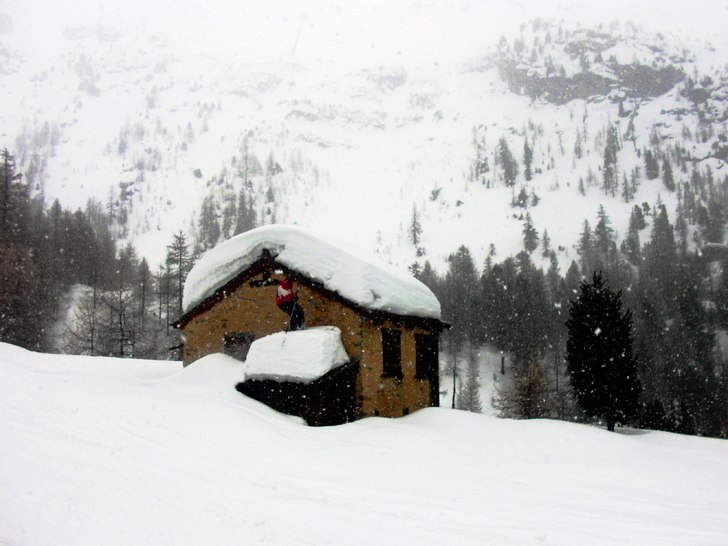 Nysnö i mängder. Foto: Pontus Lindberg. Åkare: Oskar Lindberg.