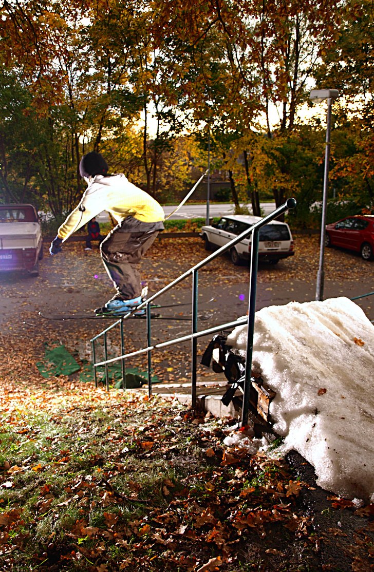 En bild ifrån handrail sherd i helgen. Foto: Alexander Runhellen. Åkare: Filip Personne.