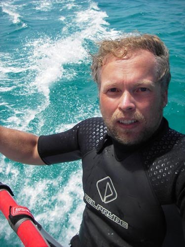 Kameran sitter fast i masten  ( vattentät ). Foto: Petteri Koste. Åkare: Petteri Koste.