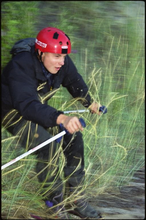 Sommarskidåkning. Foto: Per Sterling.