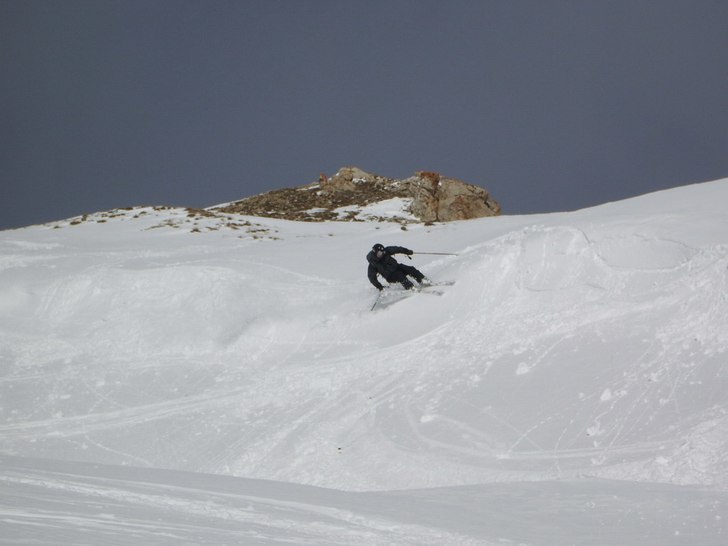 Henke har hittat sig en fin liten repa. Foto: Petter Mårtensson. Åkare: Henrik Werner.