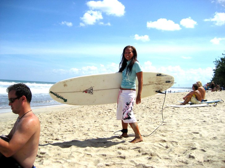 Kuta Beach. Foto: Elin. Åkare: Maria Wiig.