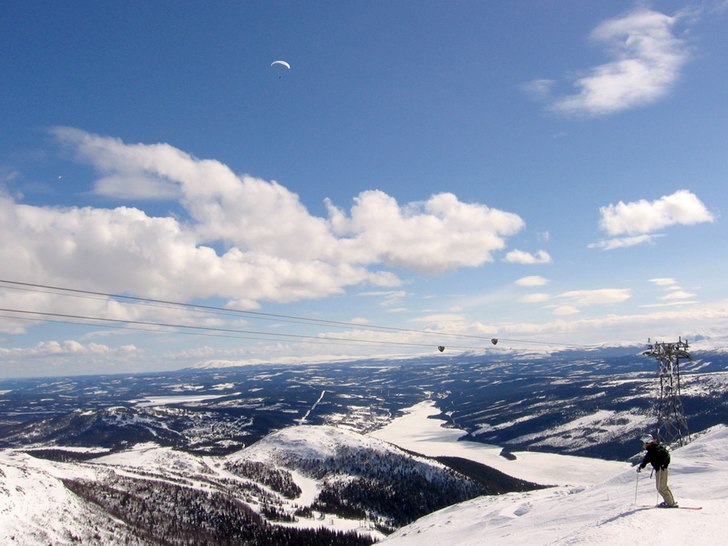 Klassisk vy från sidan av 1000m. Lingan poserar s. Foto: Tomas Halvarsson. Åkare: Andreas "Lingan" Lindgren.