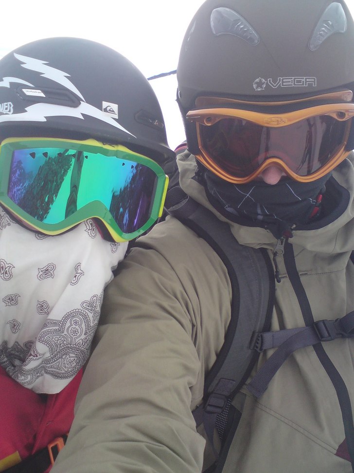 Sista åket för i år. Foto: Robert Bahrd. Åkare: Far och son.