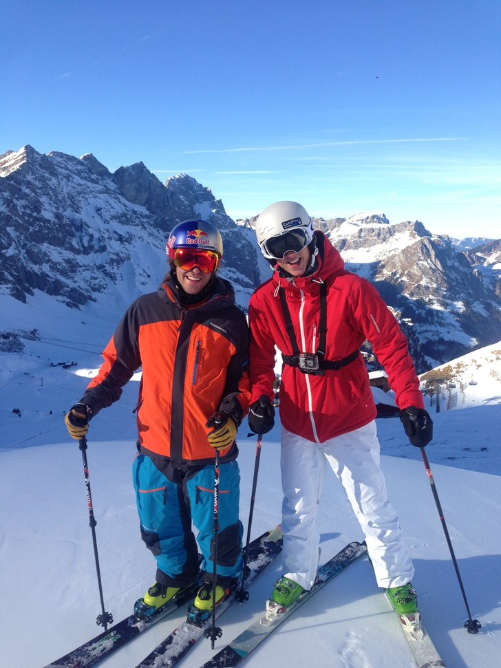 Bild från min trip till Engelberg tillsammans med. Foto: Simon Carmelid. Åkare: Rickard Olofsson & Henrik Windstedt.