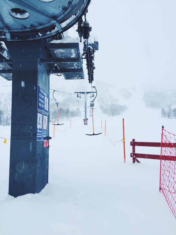 Fredag
-1, snø i lufta og kaffe i luka????????❄.