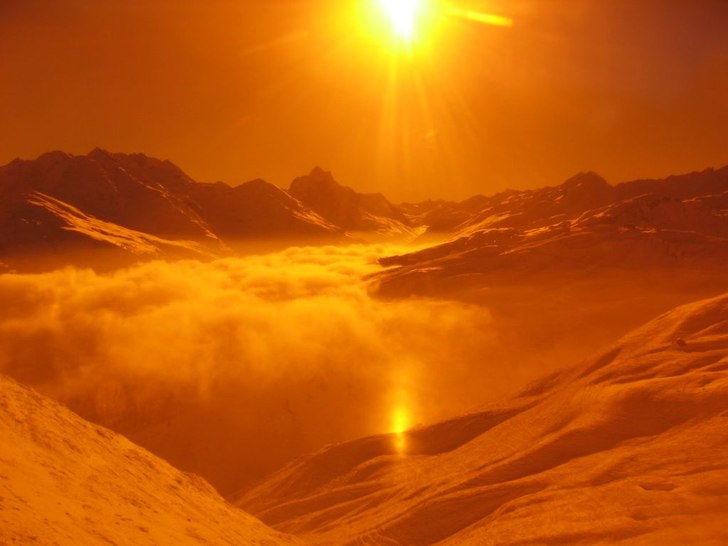 En fin dag halvvägs upp på berget. Sett genom go. Foto: Albin Eliasson.