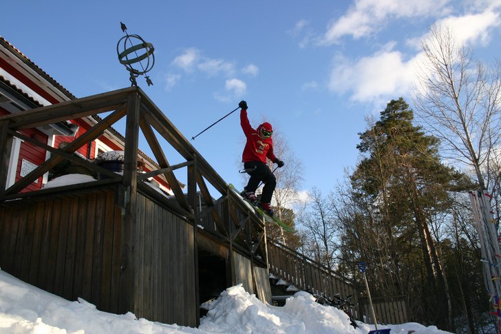 Man ska ju dropa också, inte bara glänsa. Foto: Adrian Björling. Åkare: Gustav Ekroth.