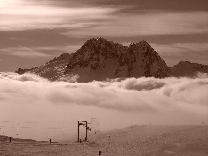Tjock dimma i dalen, hände ofta i Le Tour tyckte . Foto: Jonas Björklund.