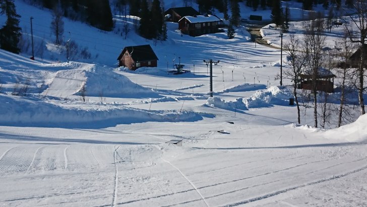 siste påskadag 2017
Knall sol, -8 grader, vindsti.