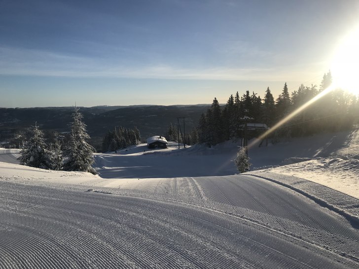 Berre lekkert
Bedre vær og skiforhold enn vi har .